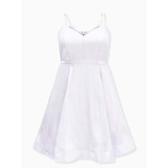 🆕Torrid Occasion Purple Iridescent Skater Dress - Picture 5 of 6